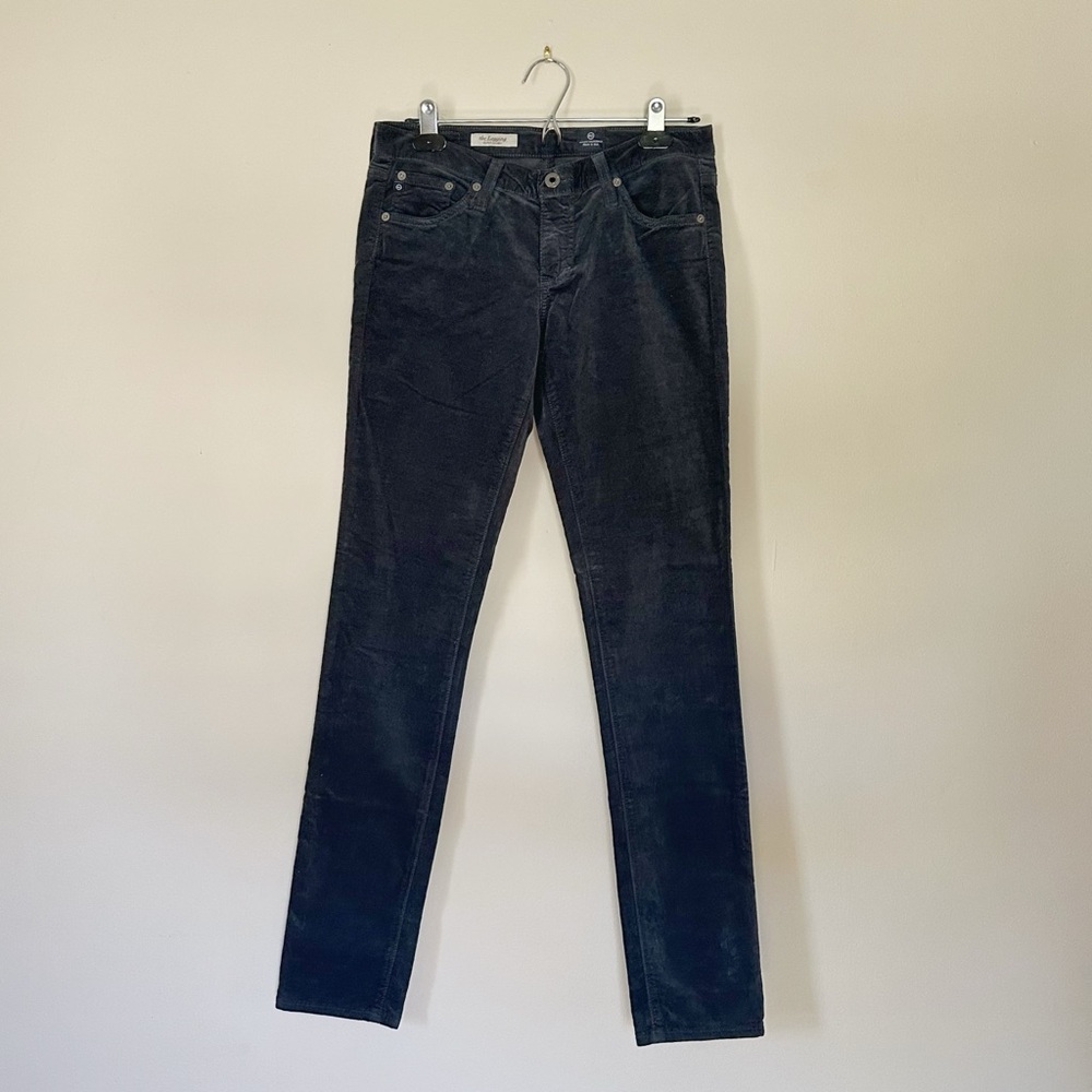 AG Adriano Goldschmied Black Corduroy Pants